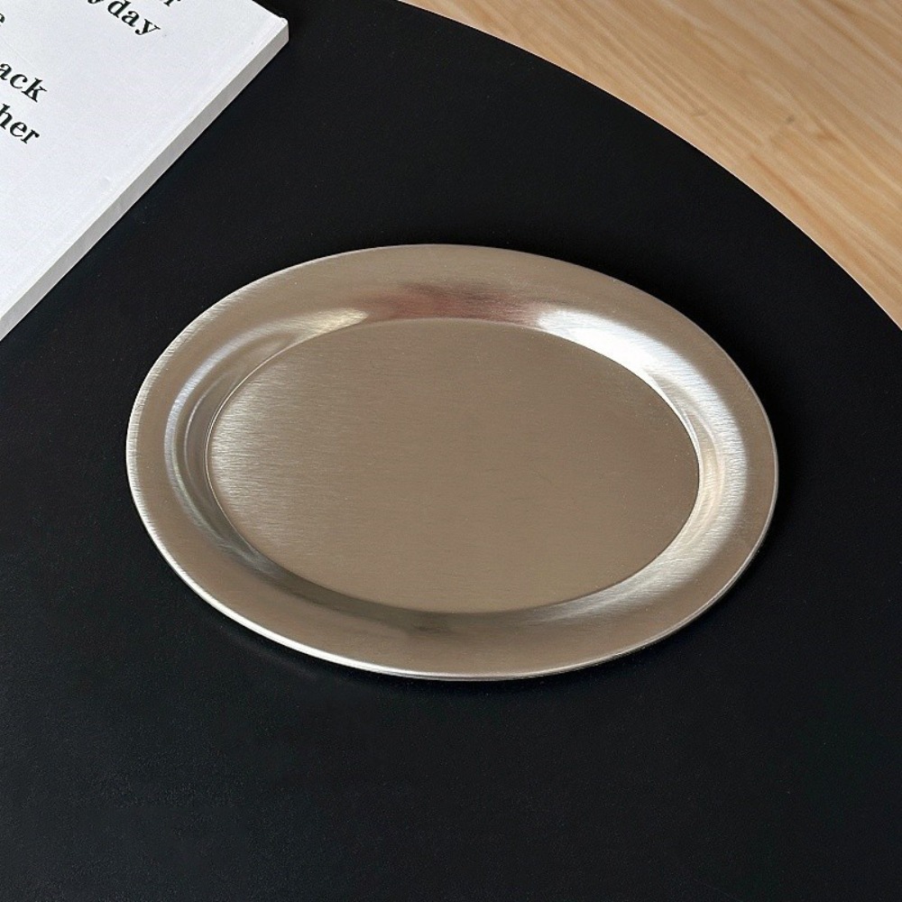 Travertine Tray Oval - New Stainless Steel Cake Tray Oval