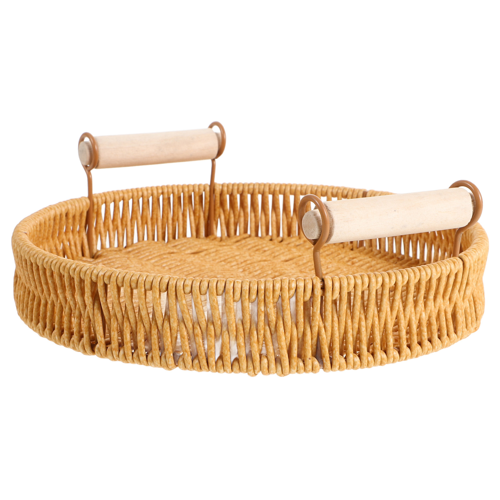 Rattan Tray Handle - Round Rattan Food Tray Handmade Wicker