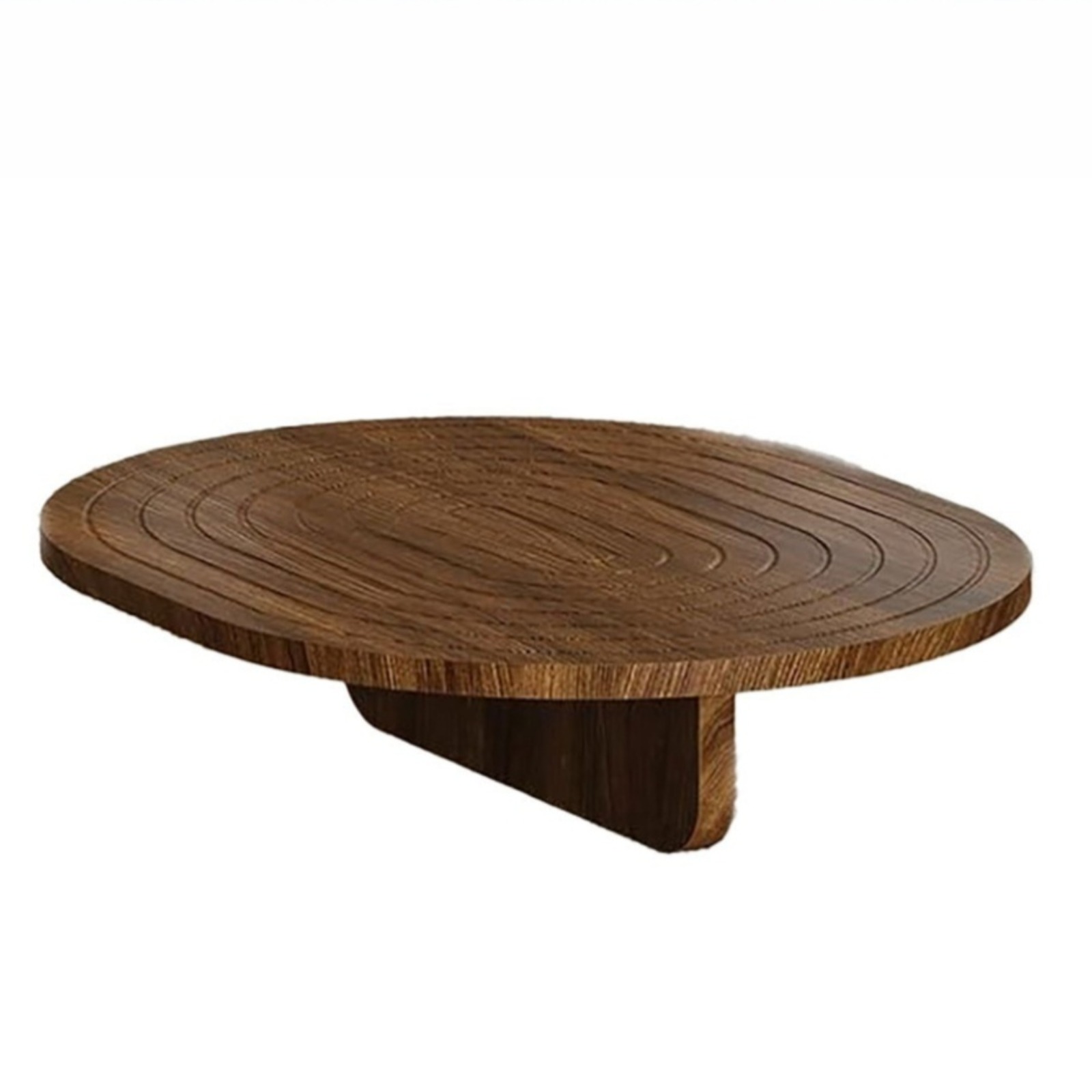 Travertine Tray Oval - Wooden Sofa Tray Couch Armrest Table