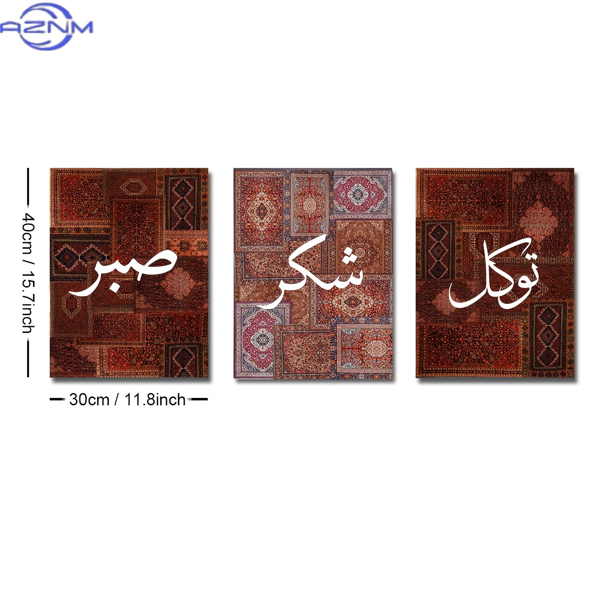 2D FLAT 3pcs Set Unframed Boho - đánh giá và giá Abstract Canvas Set