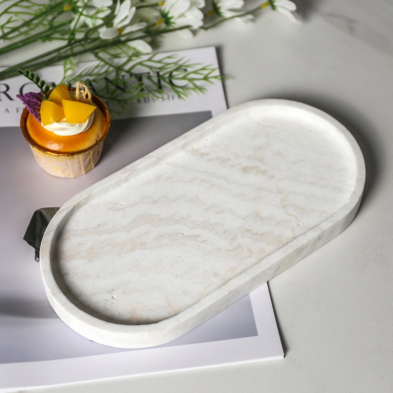 Factory Drop Shipping Nordic W - đánh giá và giá Travertine Tray Oval