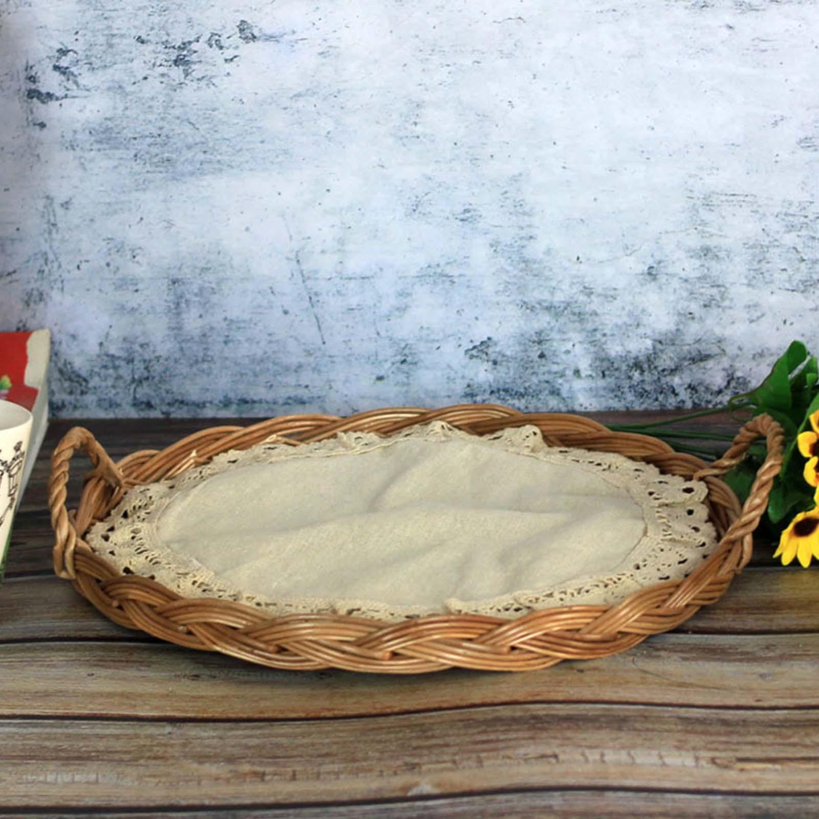 Food Dome Lid and Serving Tray - đánh giá và giá Rattan Tray Handle