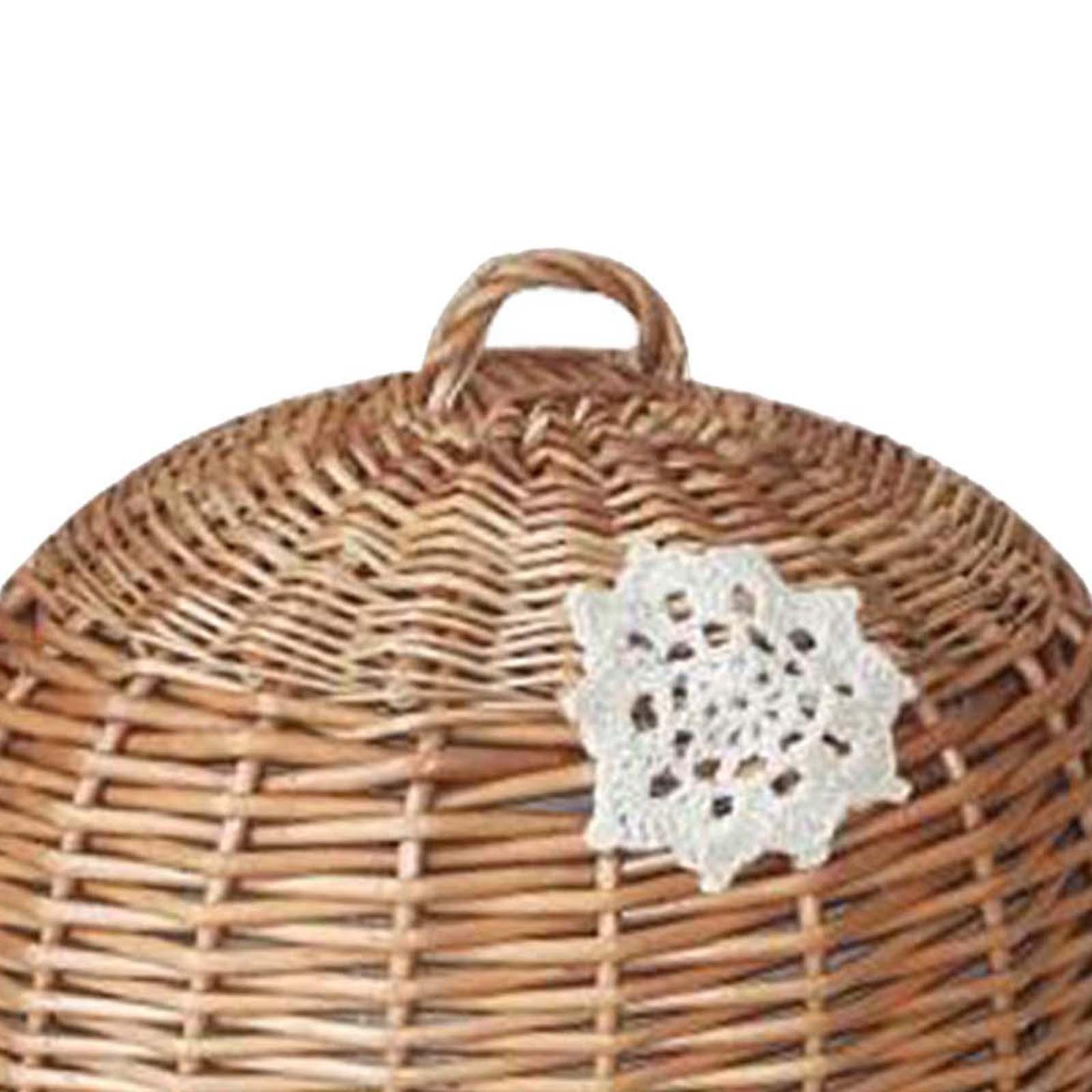 Food Dome Lid and Serving Tray - đánh giá và giá Rattan Tray Handle