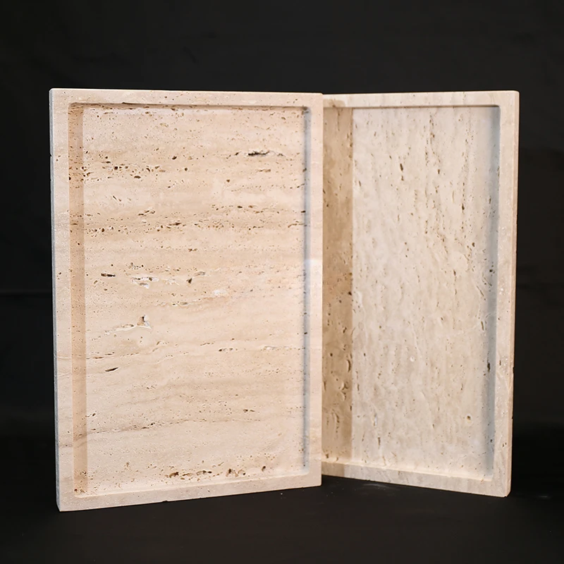 30x20x1.8cm Nature Marble Beig - đánh giá và giá Travertine Tray Oval