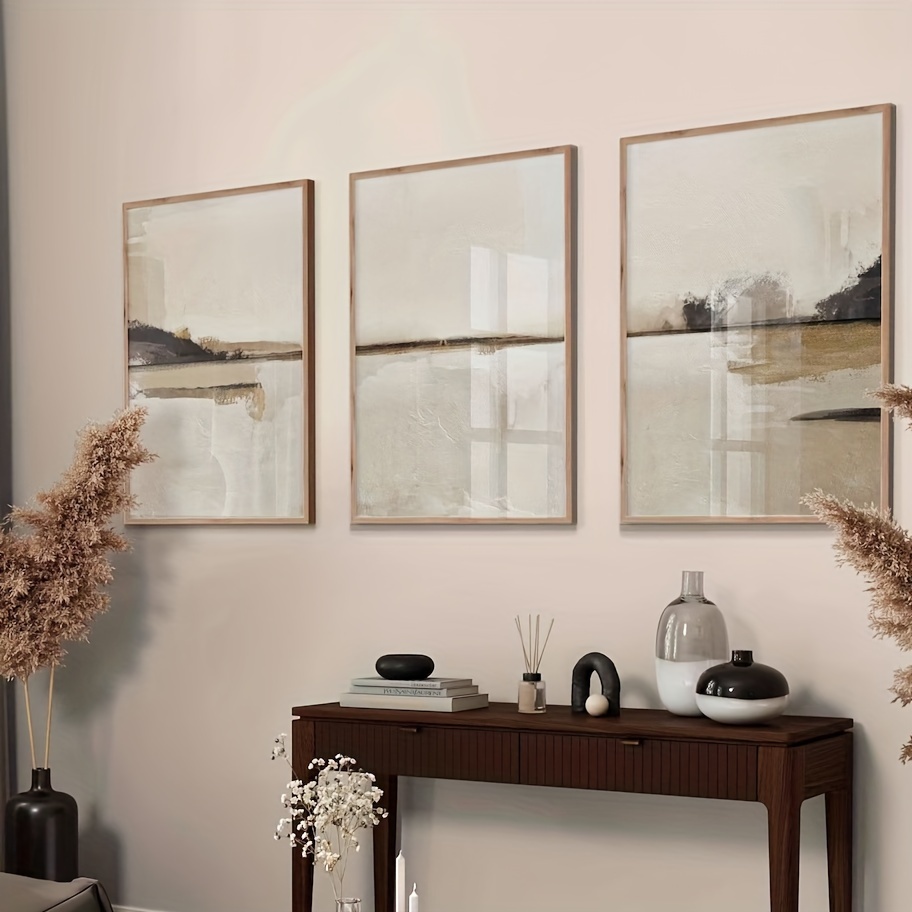 3pcs/set Neutral Abstract Geom - đánh giá và giá Abstract Canvas Set