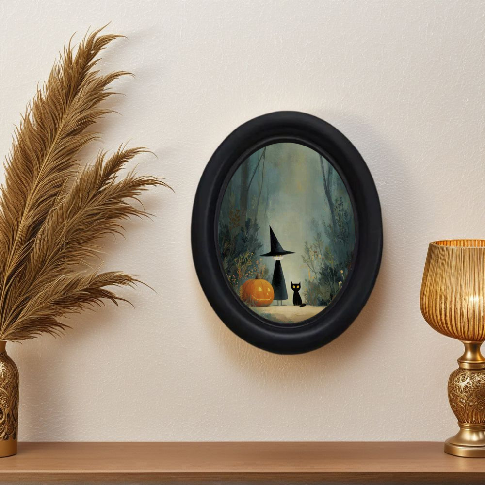 A 3D Vintage Halloween Witch a - đánh giá và giá Interior Design Paper