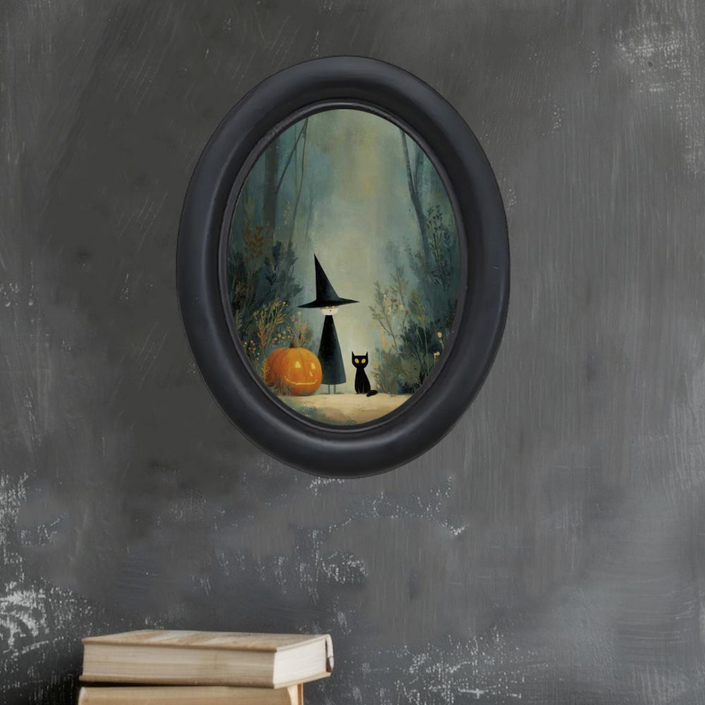 A 3D Vintage Halloween Witch a - đánh giá và giá Interior Design Paper