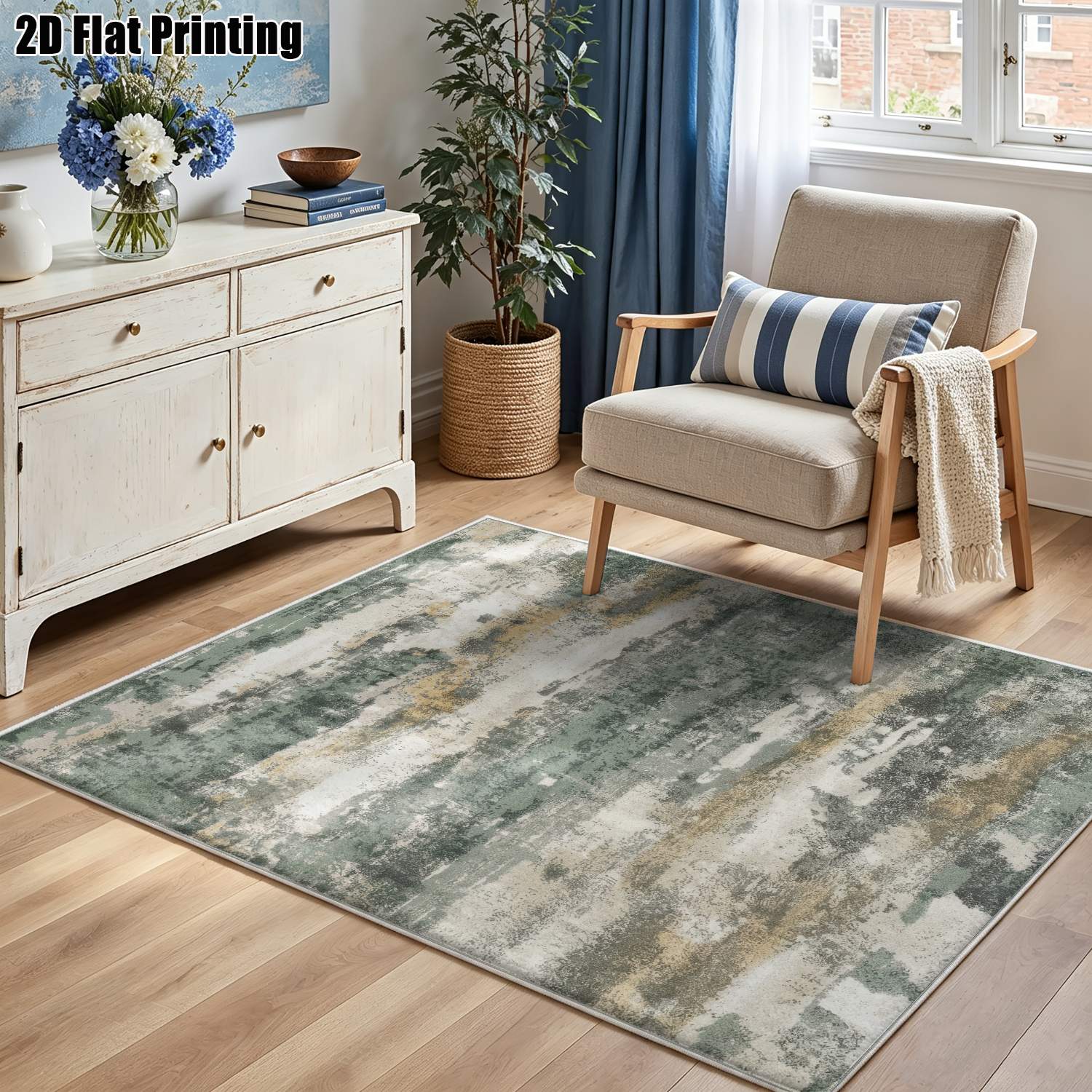 1Pc 2D Printed Velvet Carpet,  - đánh giá và giá Printed Rug Abstract