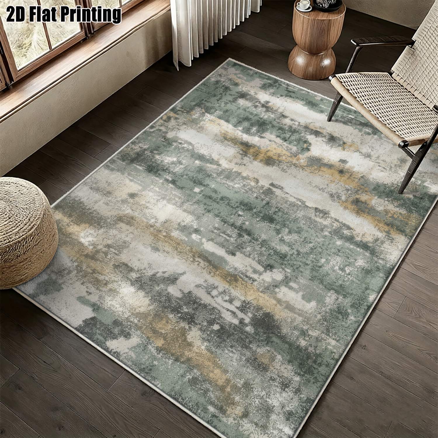 1Pc 2D Printed Velvet Carpet,  - đánh giá và giá Printed Rug Abstract