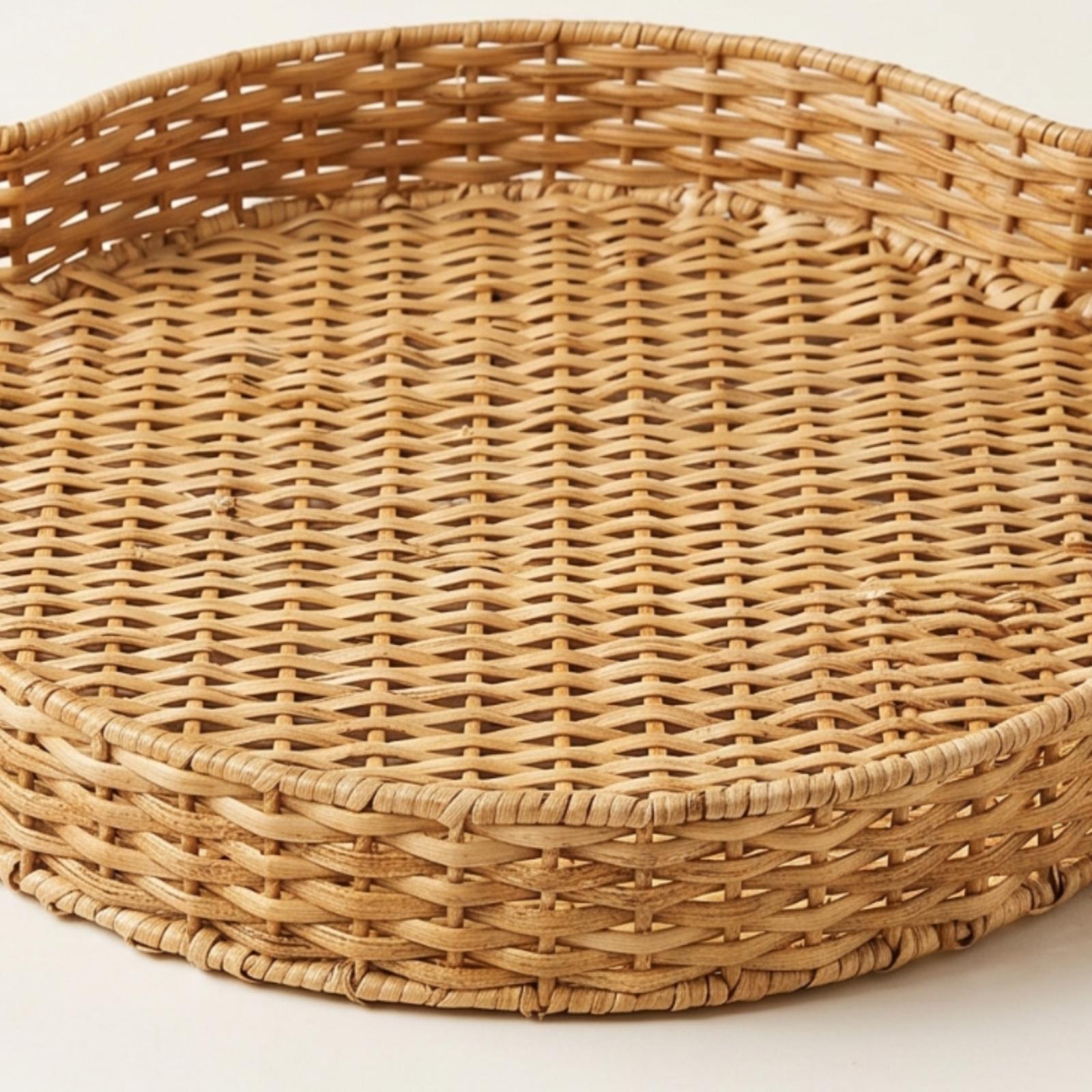 Wicker Tray with Handles Organ - đánh giá và giá Rattan Tray Handle