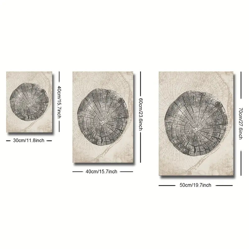 3pcs/Set Nordic-style Tree Rin - đánh giá và giá Abstract Canvas Set