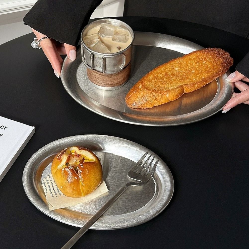 New Stainless Steel Cake Tray  - đánh giá và giá Travertine Tray Oval