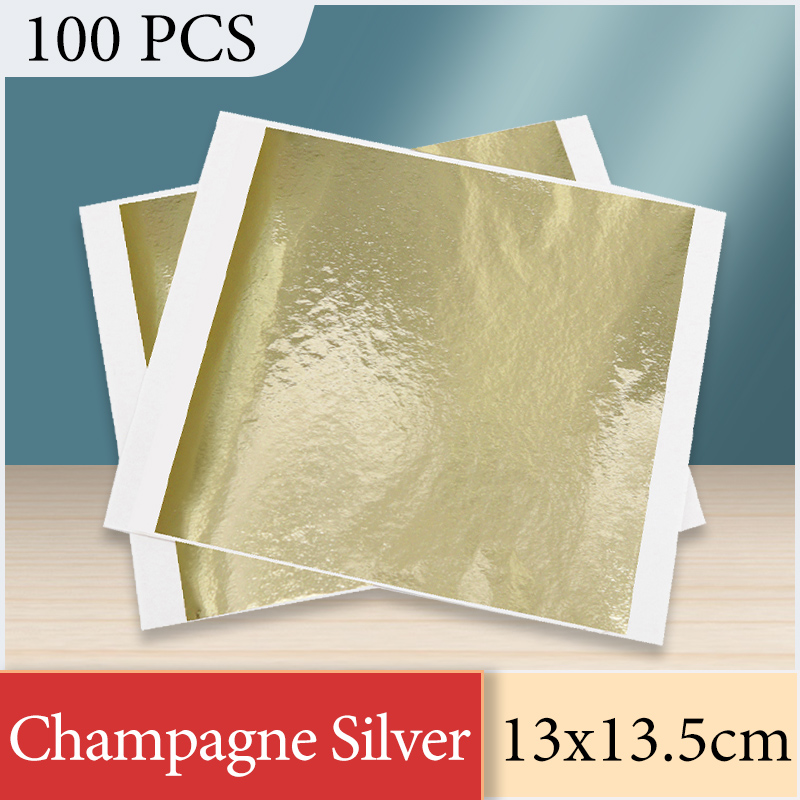 13X13.5Cm Champagne Giấy Bạc G - đánh giá và giá Interior Design Paper