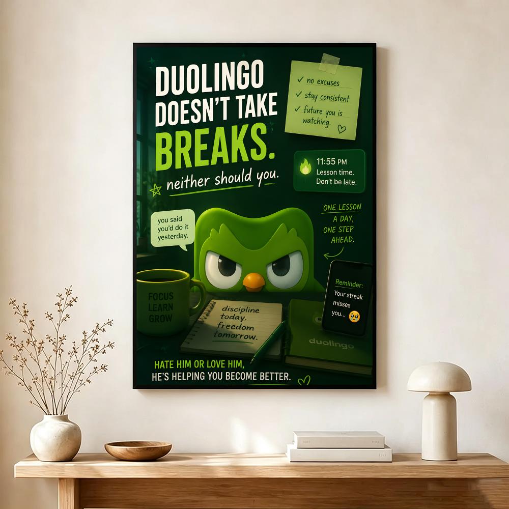Language App D-duolingo Poster - đánh giá và giá Interior Design Language