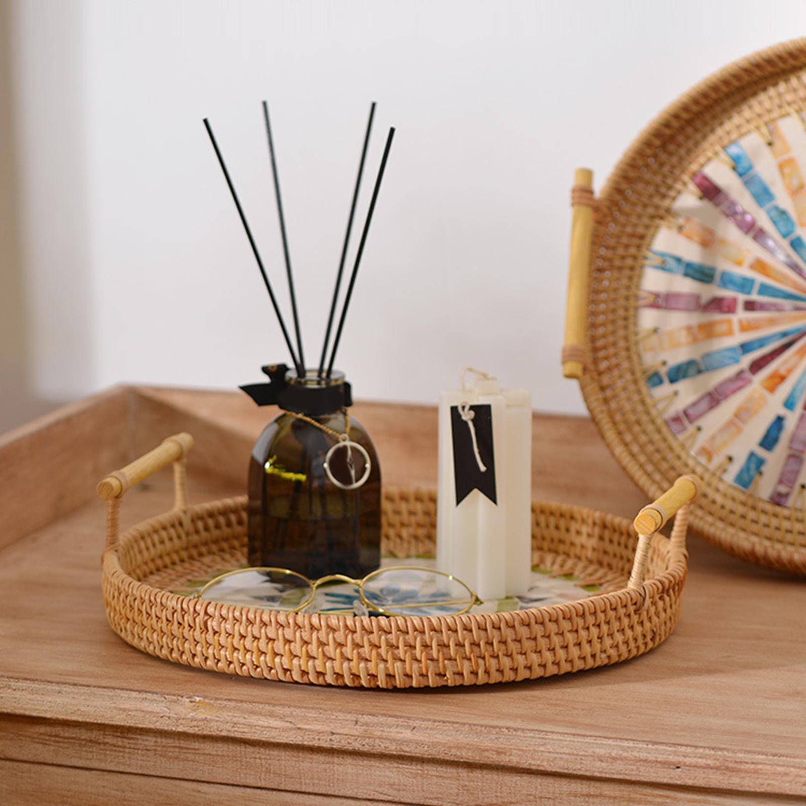 Rattan Serving Tray Bread Serv - đánh giá và giá Rattan Tray Handle