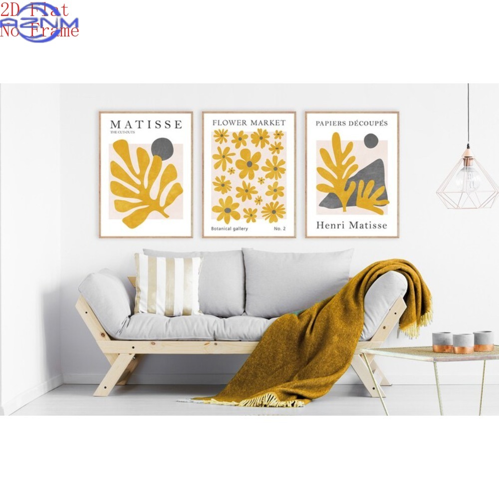 2D Flat 3pcs (Canvas Poster Un - đánh giá và giá Abstract Canvas Set