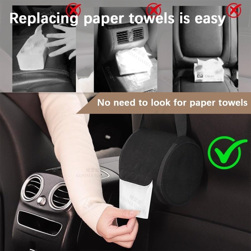Portable Car Tissue Holder Han - đánh giá và giá Interior Design Paper