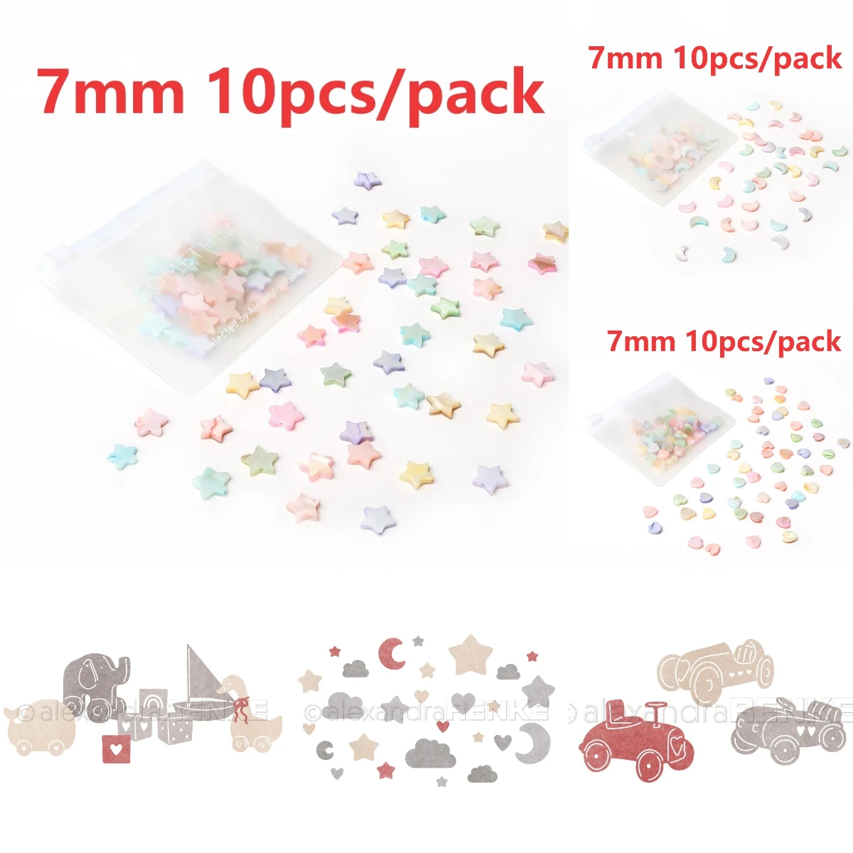 Star Moon Cloud Stamps 2026 Ne - đánh giá và giá Interior Design Paper