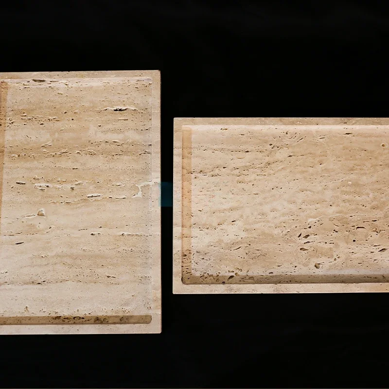 【Natural】30x20x1.8cm Nature Ma - đánh giá và giá Travertine Tray Oval