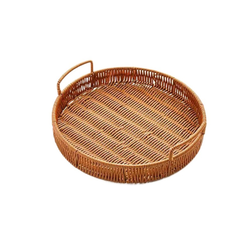 Large Capacity Imitation Ratta - đánh giá và giá Rattan Tray Handle