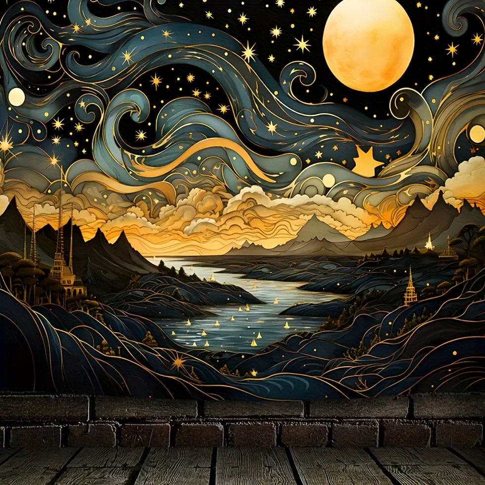 Star‑and‑Moonlit‑Mountain Tape - đánh giá và giá Interior Design Years Of School