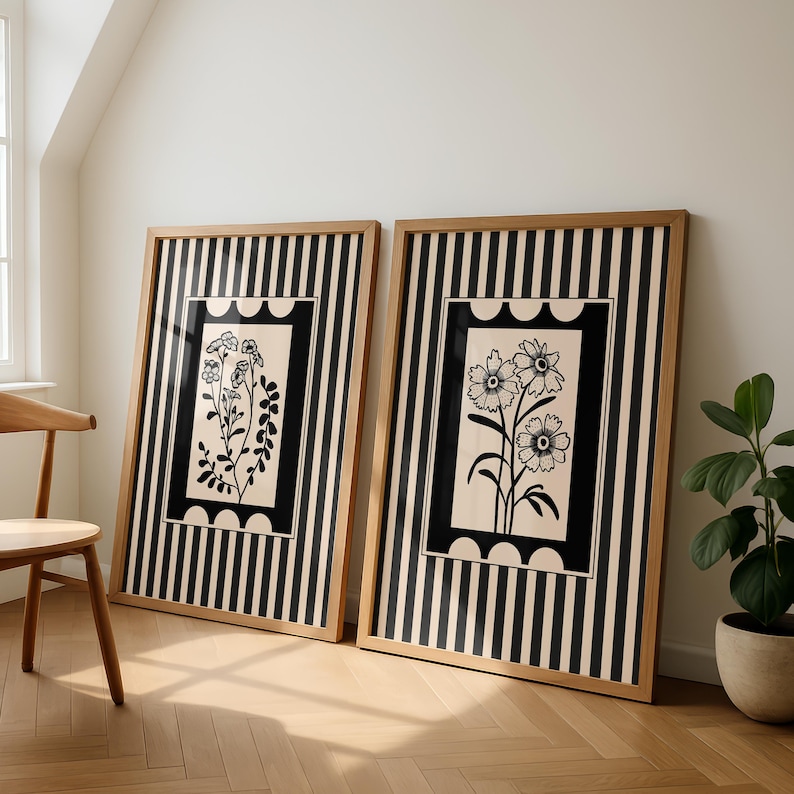2pcs/set Bohemian Style Plant  - đánh giá và giá Abstract Canvas Set
